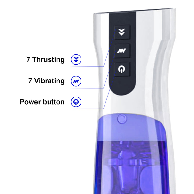 Masturbador masculino vibrador XT23 con base de calentamiento con desinfección UV 