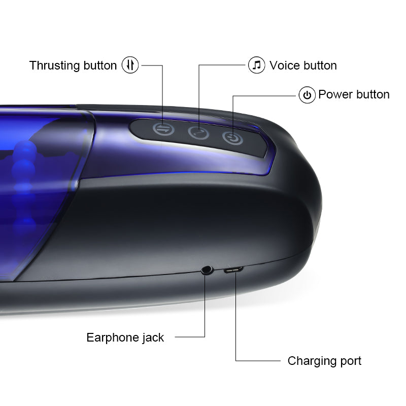 Masturbador automático con cojinetes de bolas XT24, mamada realista 