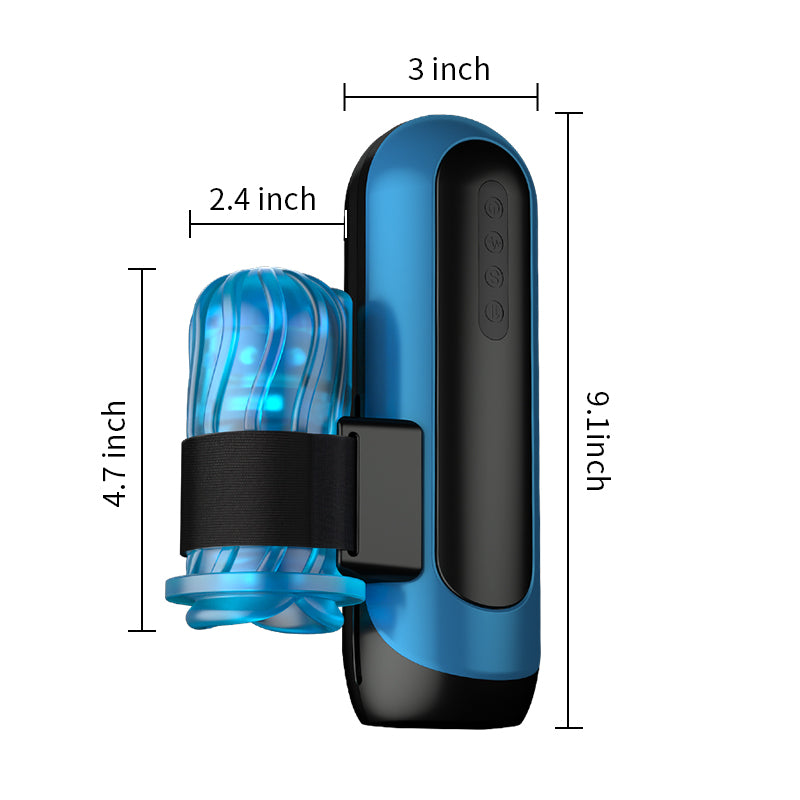 XT25 Masturbador automático externo con empuje vibratorio, multiadaptable, de bajo nivel de ruido